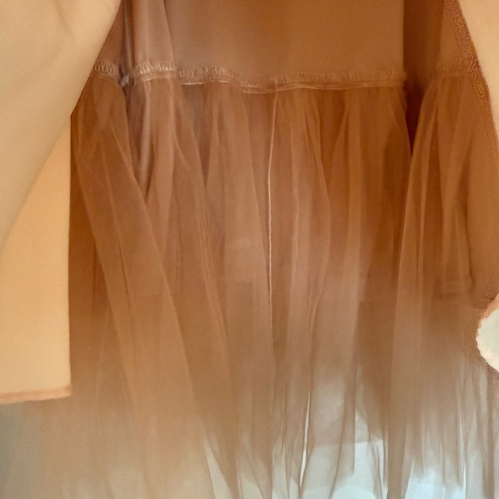 Eva Franco Blush Pink Petal-Appliqué 3D Midi Skirt - Picture 4 of 7
